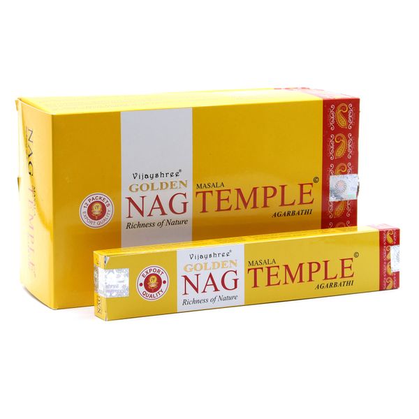 15g Golden Nag - Incenso de templo