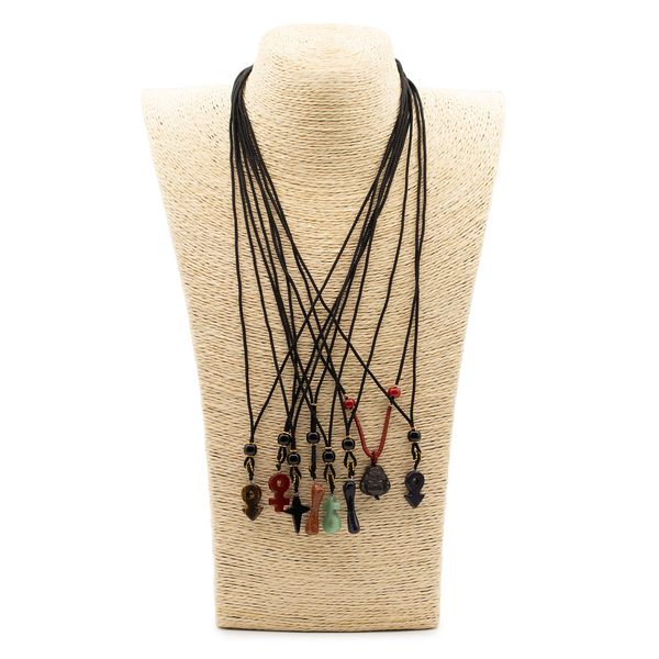 Colares de Corda com Pedras Peciosas - Coleção Icónica (sortidos)