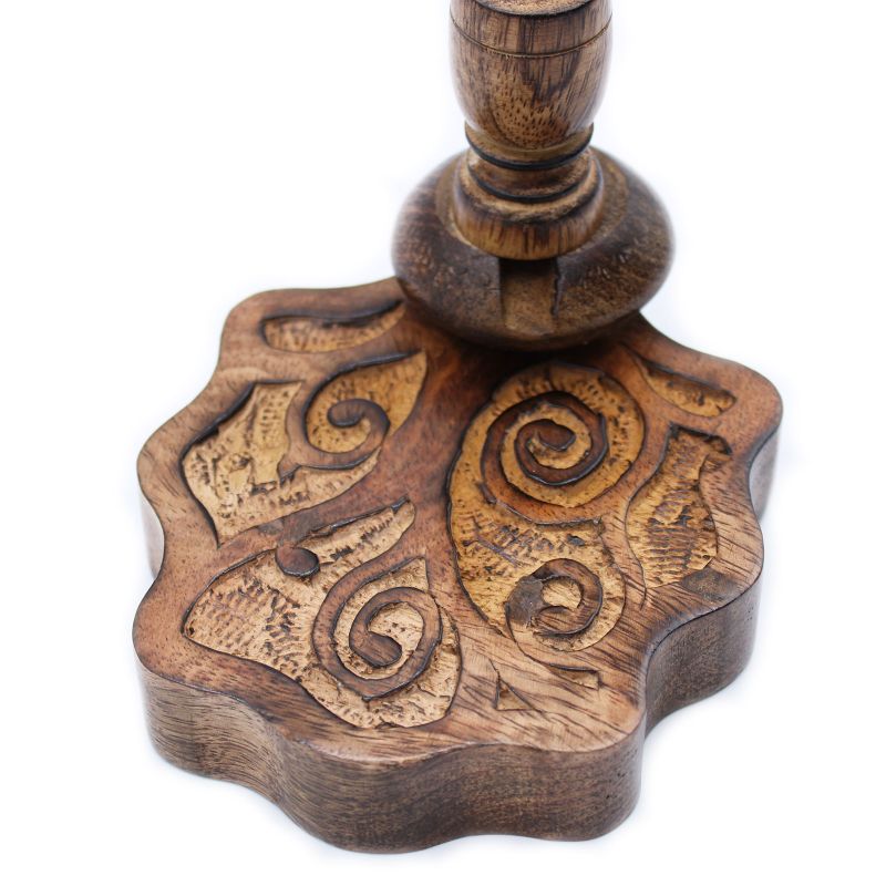 Petit Brûleur à reflux en bois de manguier - Arbre de Vie