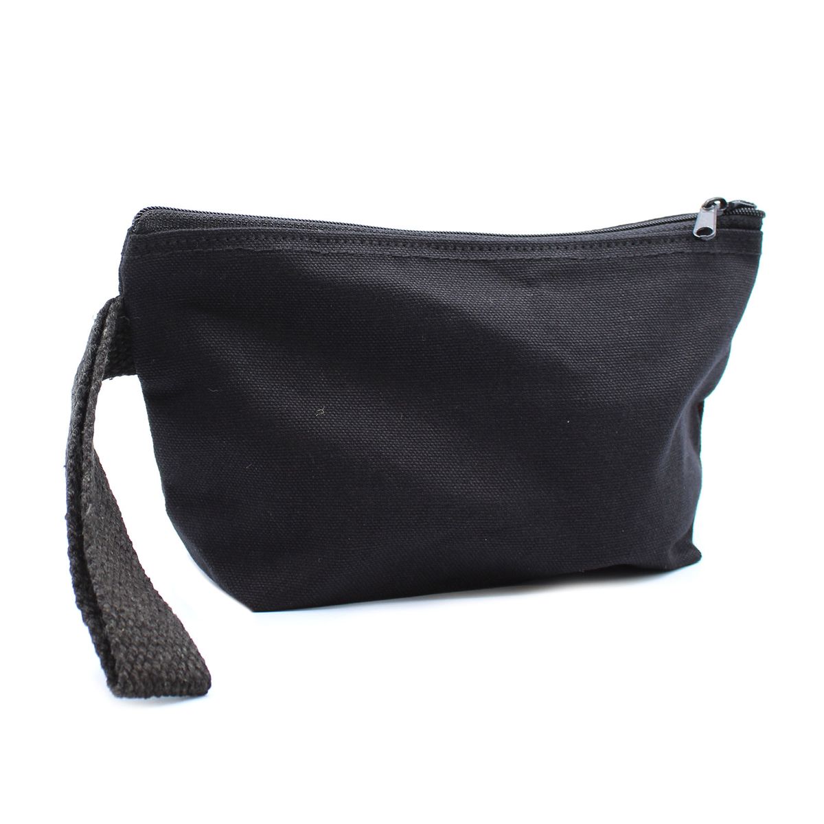 Bolsa de algodão preta 10 oz - alça de mão