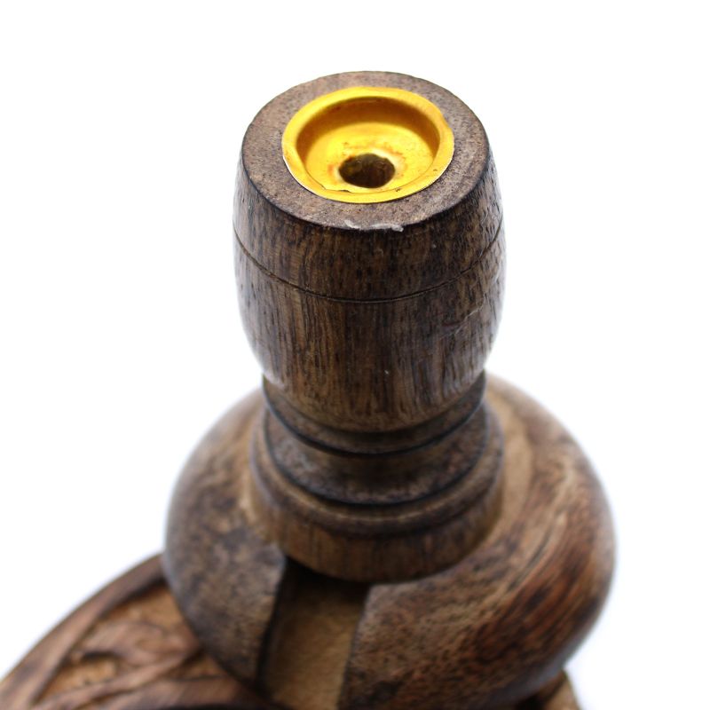 Petit Brûleur à reflux en bois de manguier - Om