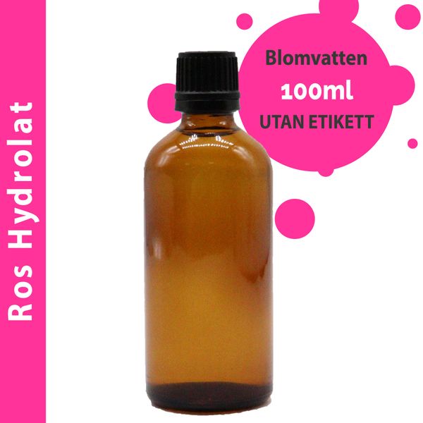 Ros Hydrolat Blomvatten 100ml - Utan Etikett