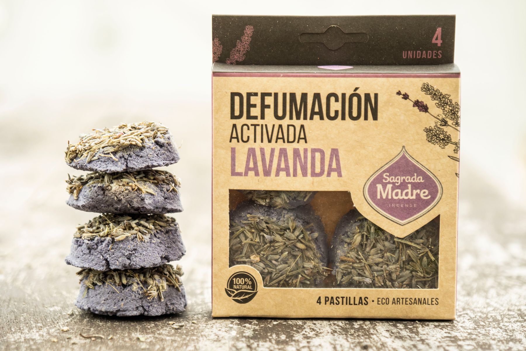 Pastilhas de incenso em resina x 4 - Lavanda