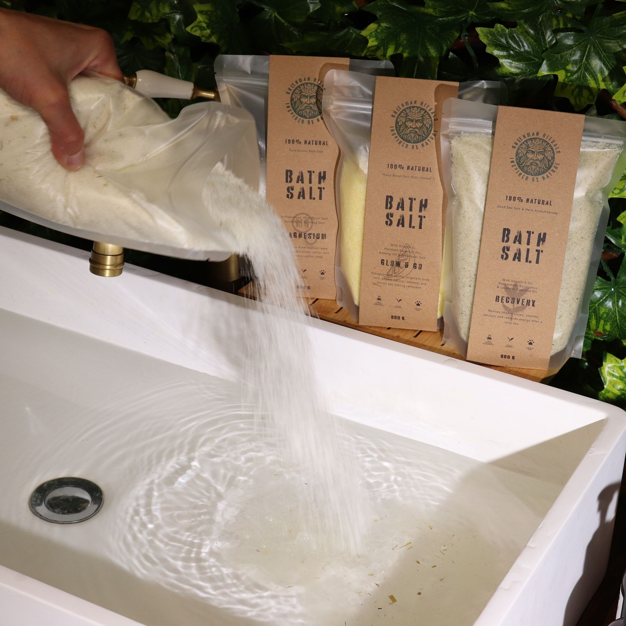Epsom Bath Salt Oat & Honey Blend 800g - UK Crafted Skin Comforting