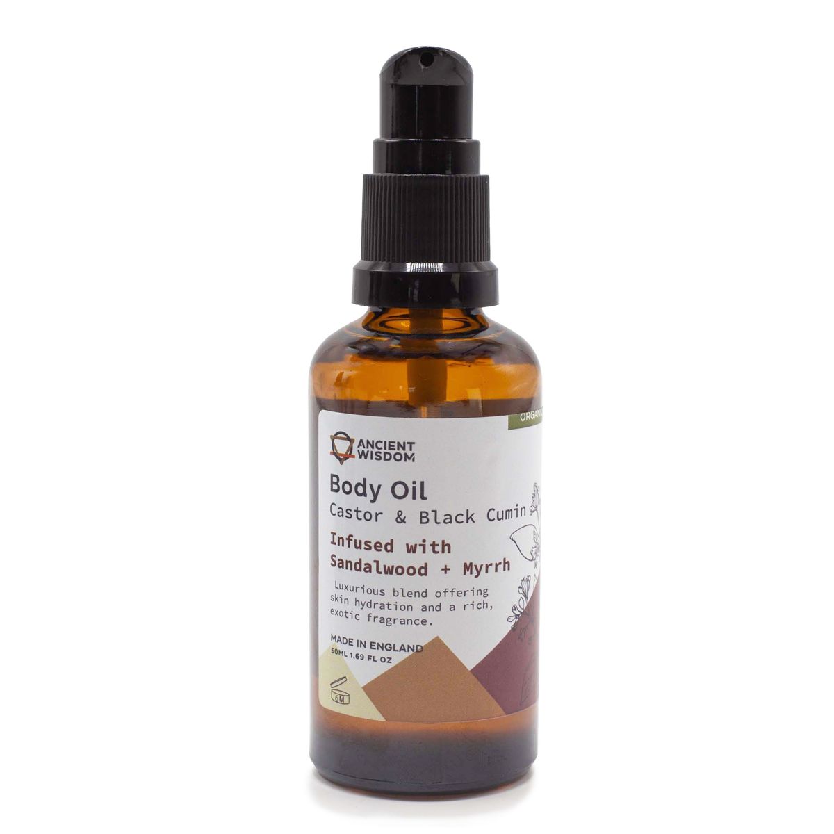 Óleo Corporal Orgânico 50 ml - Sândalo e Mirra