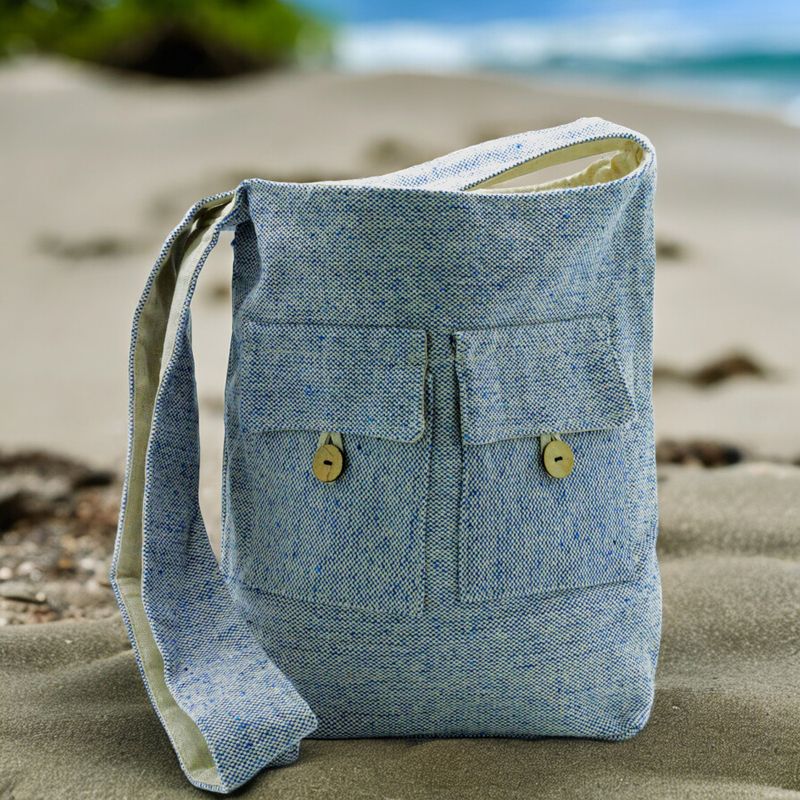 Sacs à Deux Poches Tons Naturels - Comp Denim - Moyen
