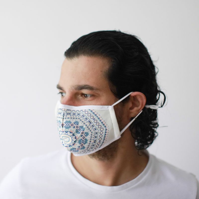 Masques Personnalisés en Tissu Adulte - Tribal Aztec