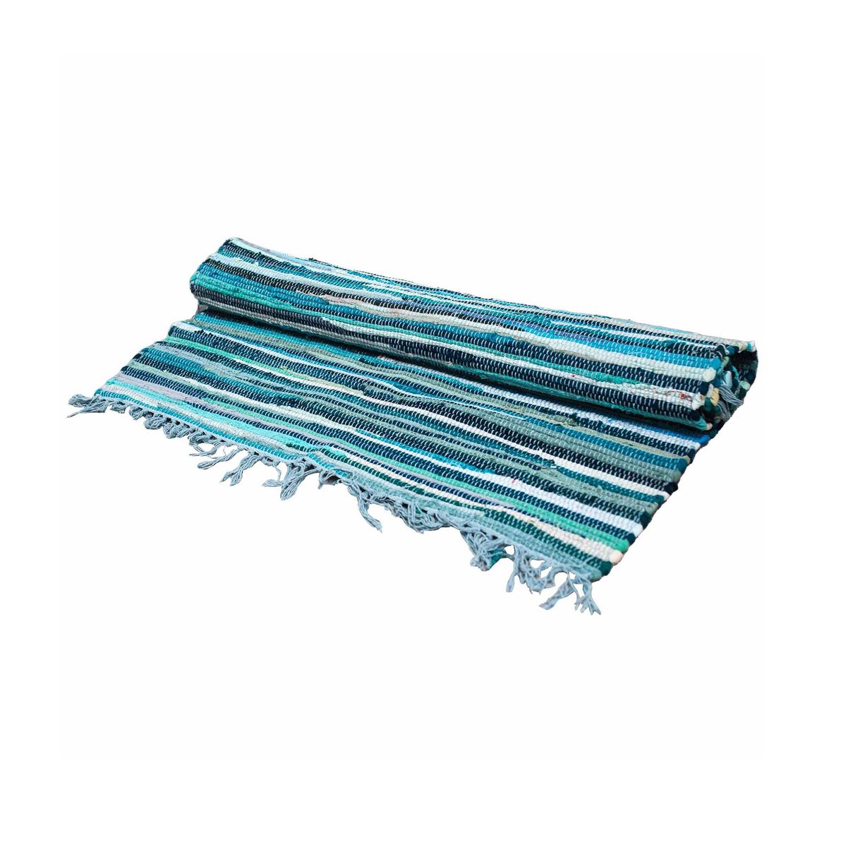 Tapete de retalhos pequeno - 50x90 cm - qualidade premium - Aqua Blues