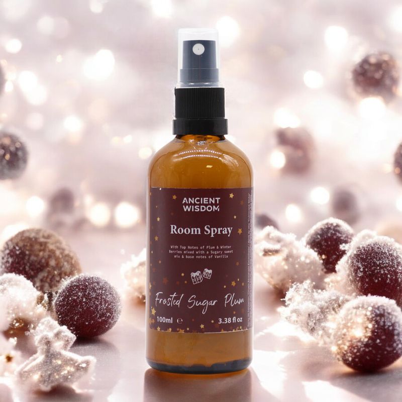 Brume d'ambiance et d'Oreiller Parfum Noël 100ml - Prune au Sucre Givré