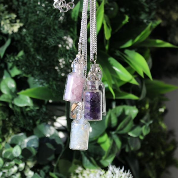 Collier de Pierres Précieuses en Bouteille - Opalite