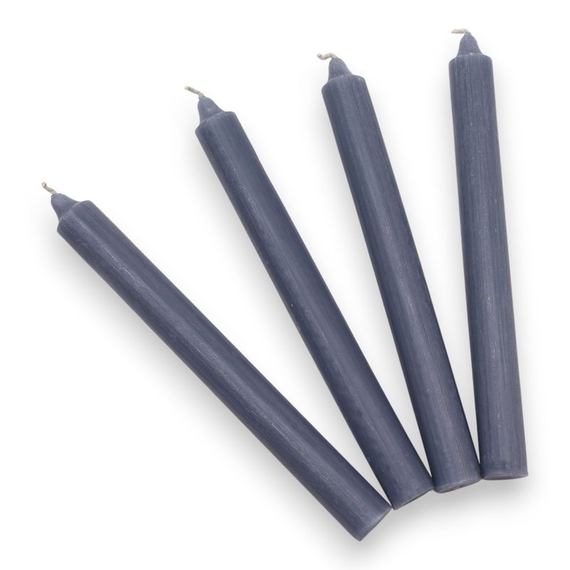 Bulk Solid Colour Dinner Candles - Rustic Teal - Pack of 100