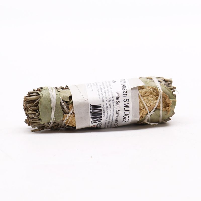 Batonnets de Sauge avec Emballage Kraft - Sauge Blanche, Eucalyptus et Gingembre