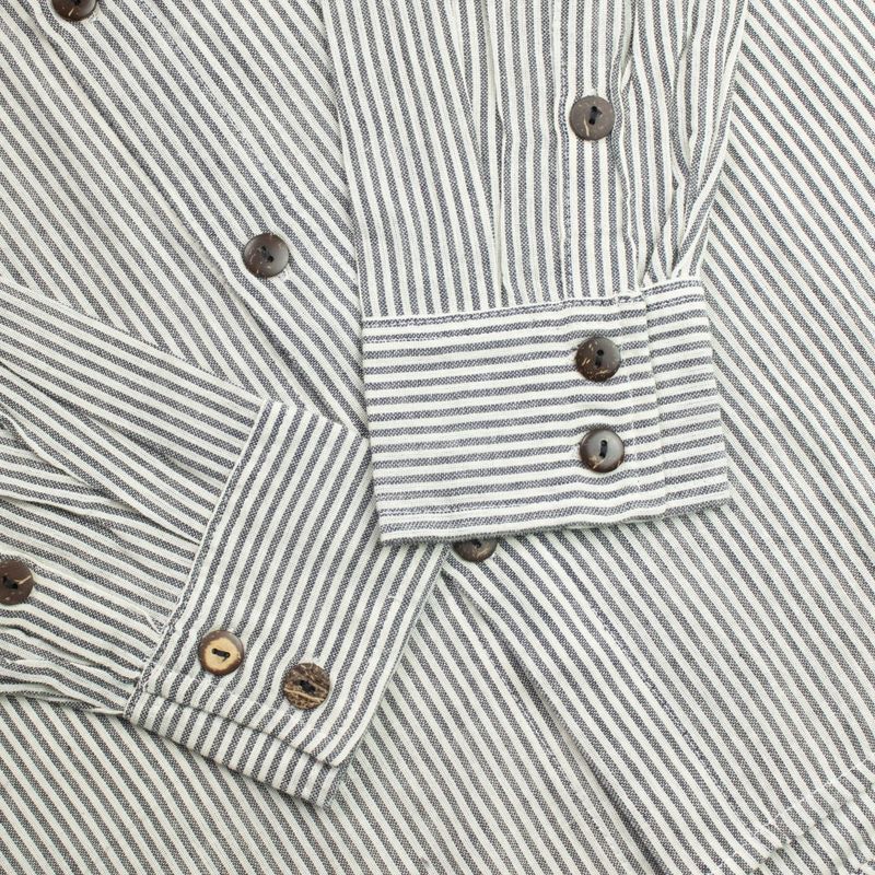 Nomad Sari Camisa Grandad - Gris Piedra - XL