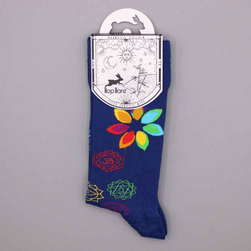 Hop Hare Bamboo Socks (36-41) - Rainbow Chakra