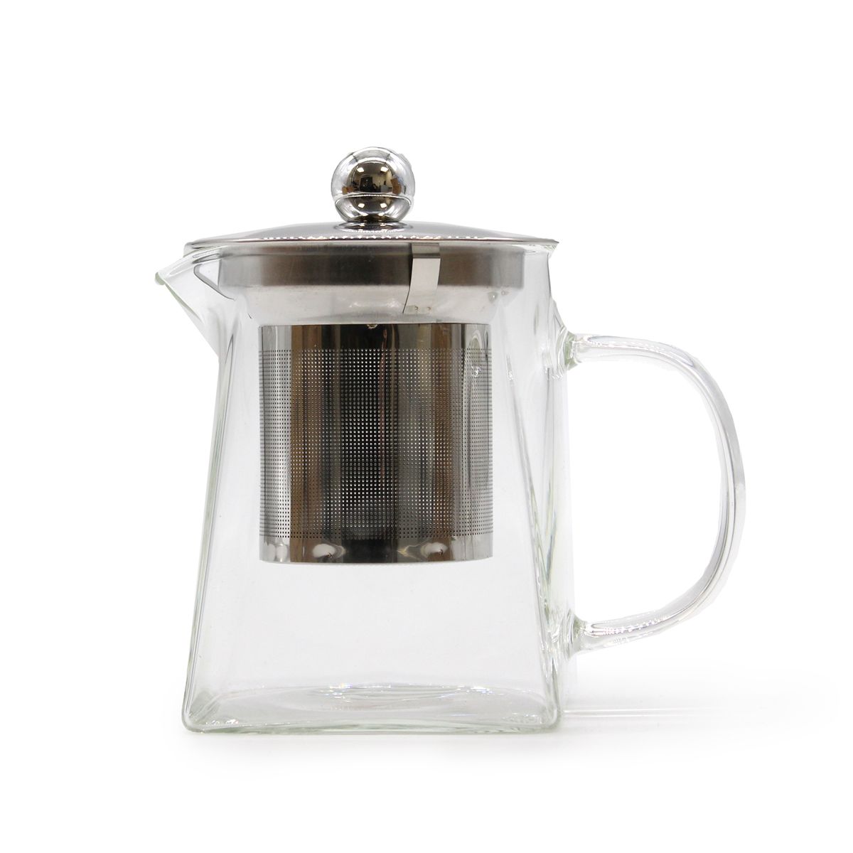 Bule com infusor de vidro - Forma de torre - 350 ml