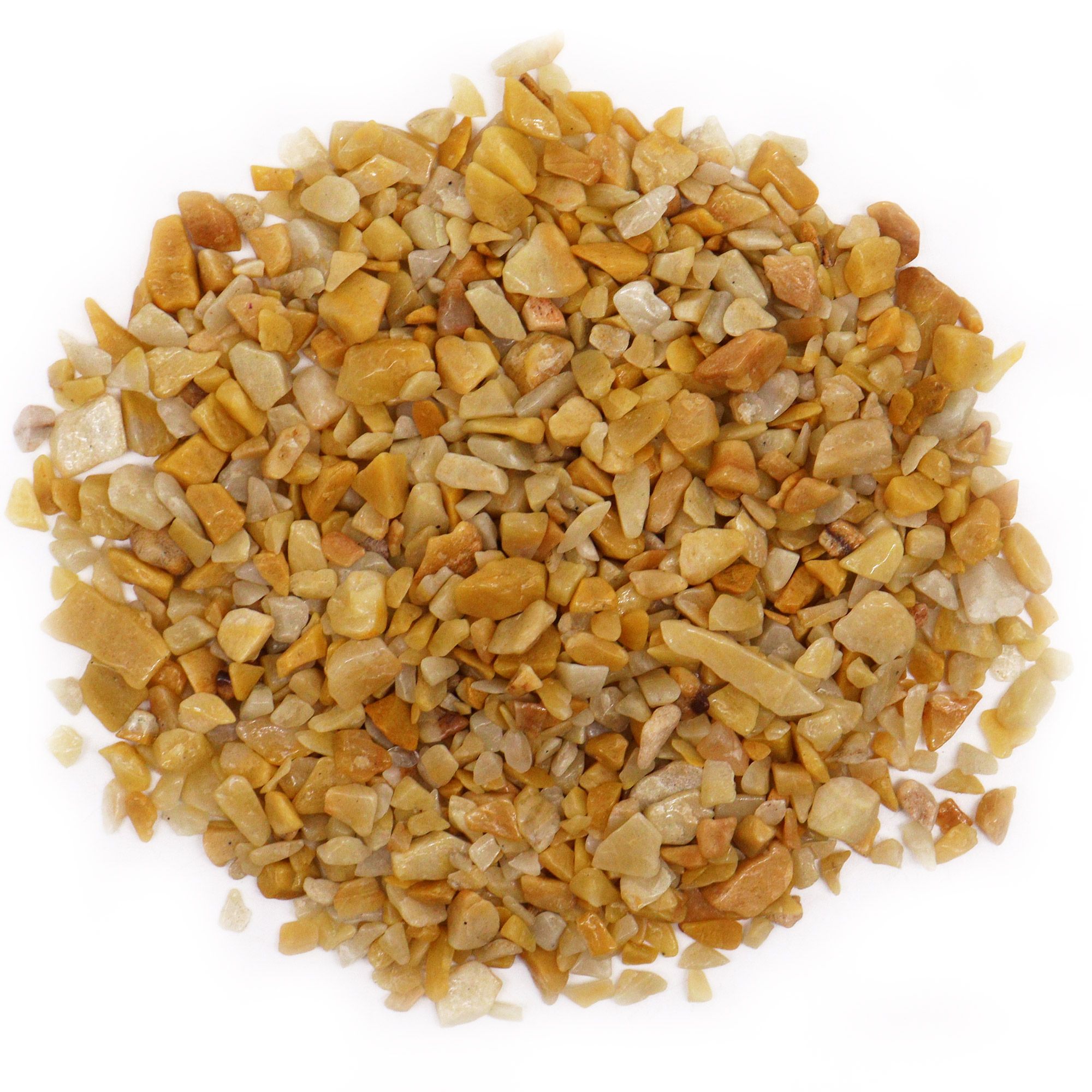 Golden Quartz Chips Gemstone Bulk Bag - 1KG