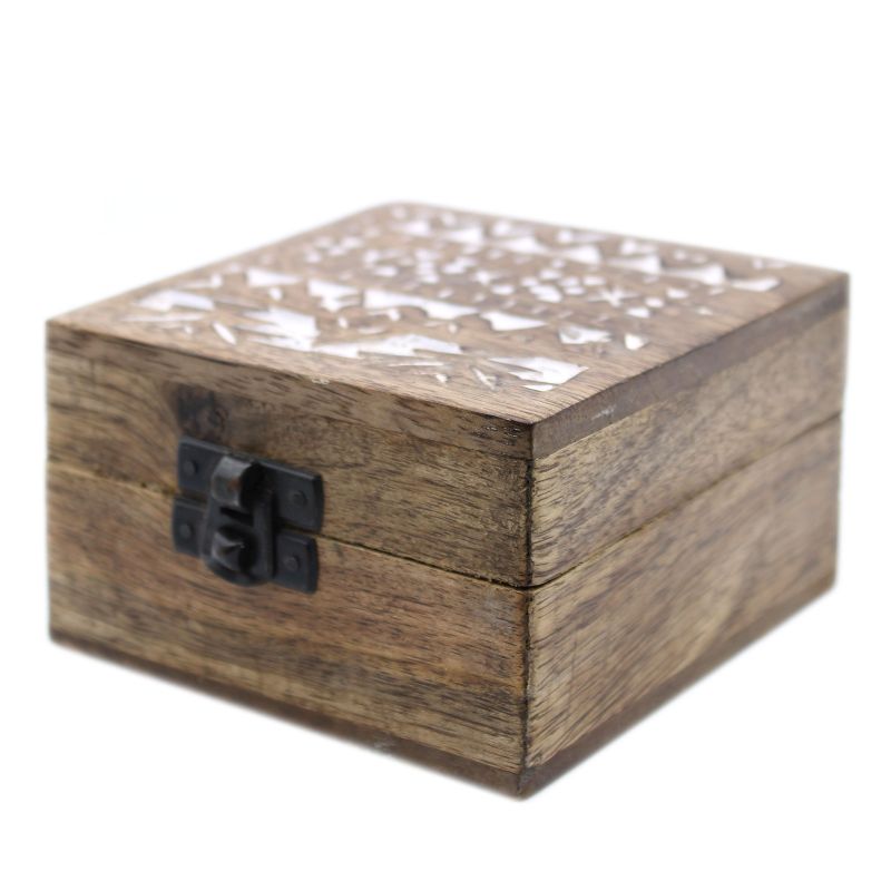 Boite en Bois Blanchi - Moyen - Design Slave