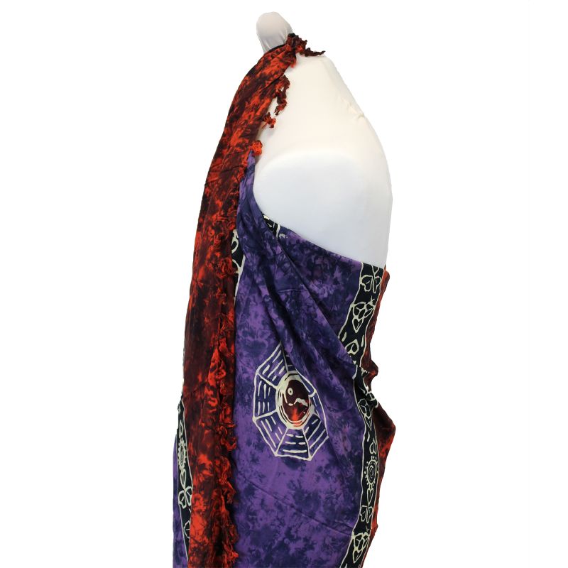 Sarongs Celtiques de Bali - Yin & Yang (4 Couleurs Assorties)