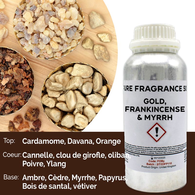 Gold, Frankincense & Myrrh Pure Fragrance Oil - 500ml