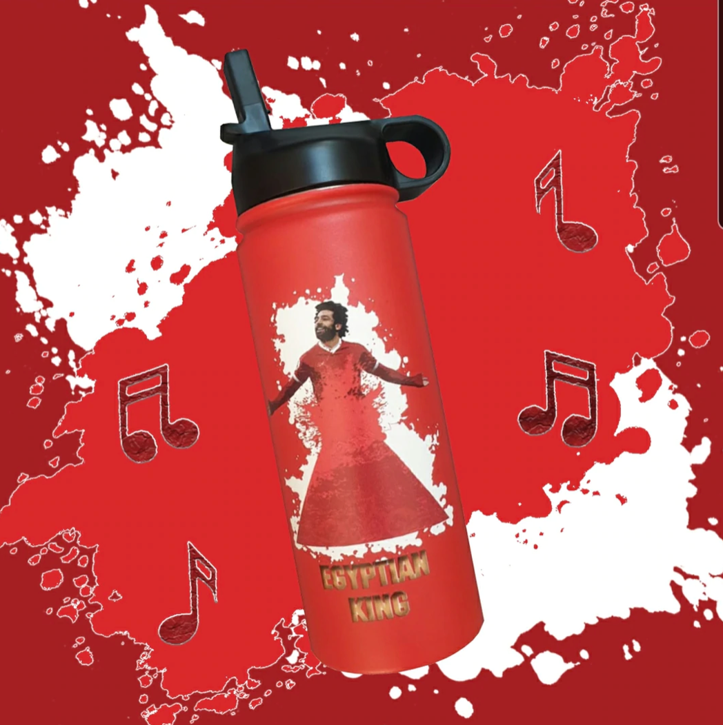 Mo Salah Water Bottle - Stay Hydrated Like A Star
