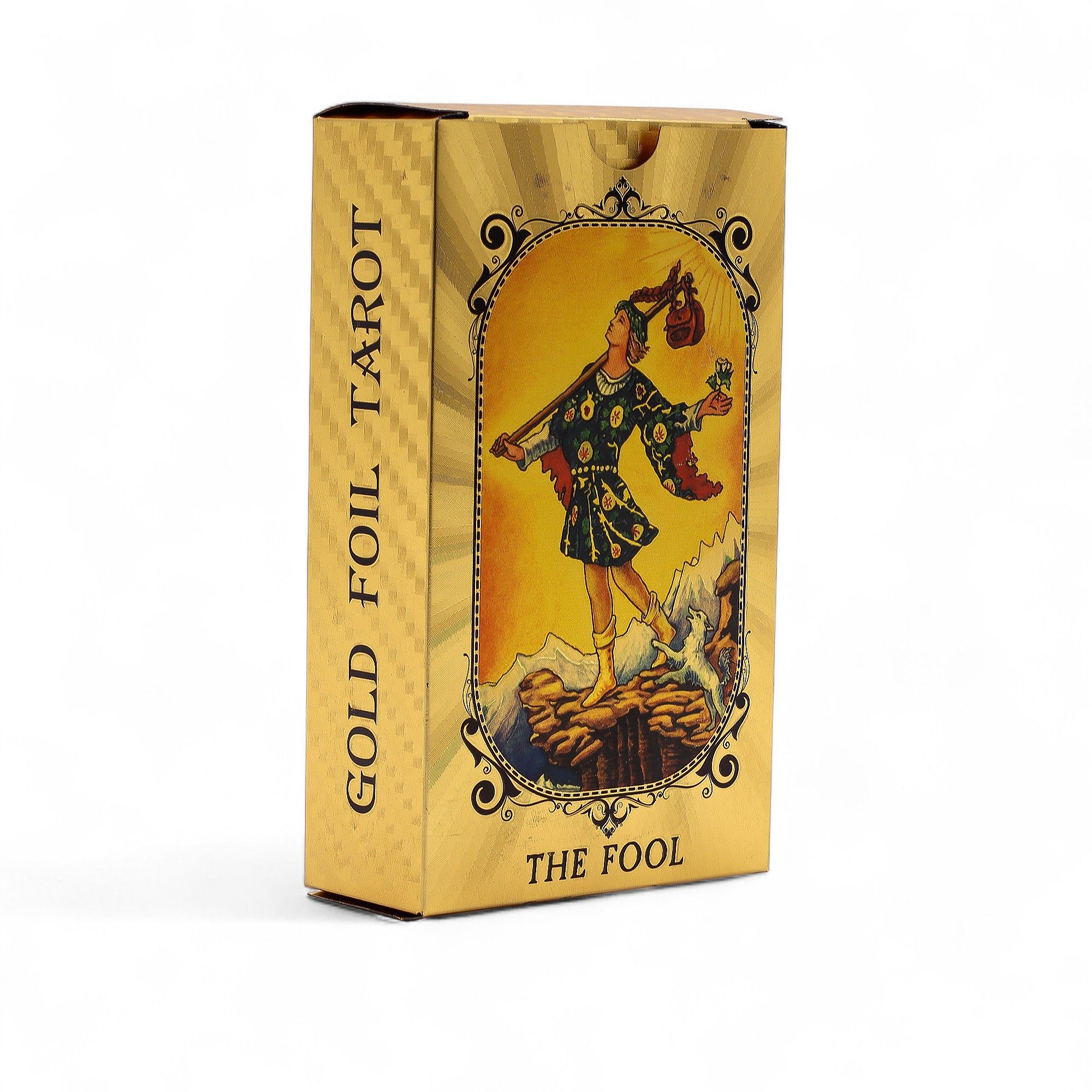 Set Tarot Karata s Plavo-zlatnom Folijom – Svevideće Oko - s priručnikom