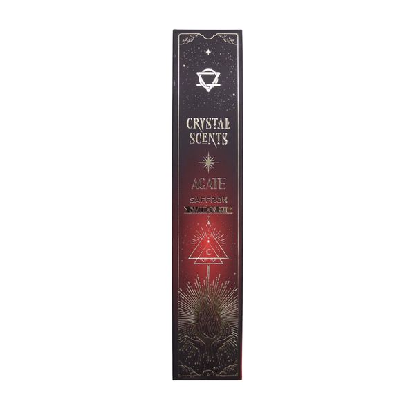 Red Agate Crystal Scents Smudge Incense - Saffron