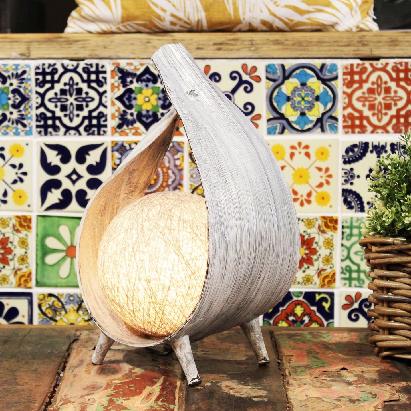 Natural Coconut Leaf Lamps