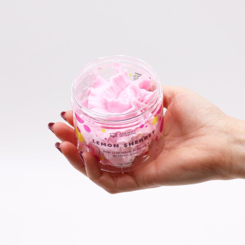 Jabón Crema Batida Limonada Rosa 120g