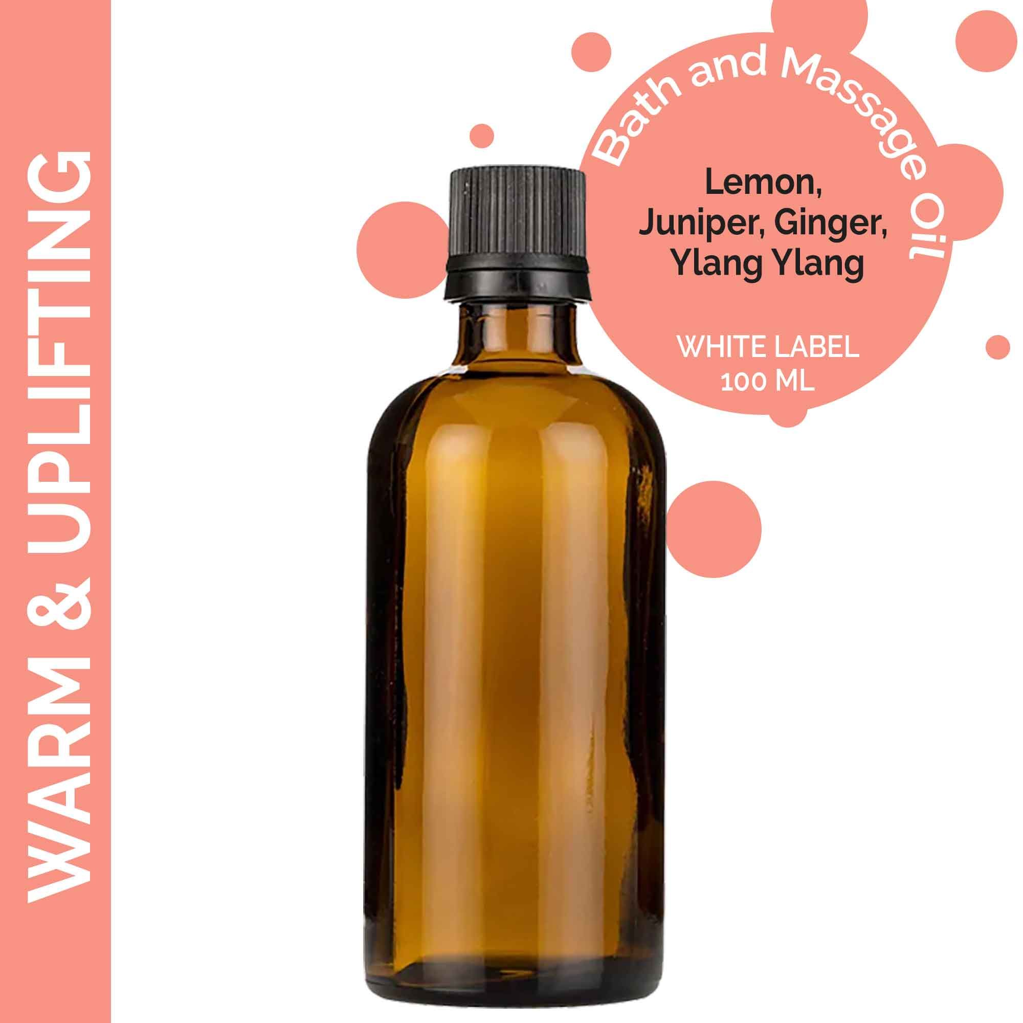 Warm & Uplifting Massage Oil - 100ml - White Label