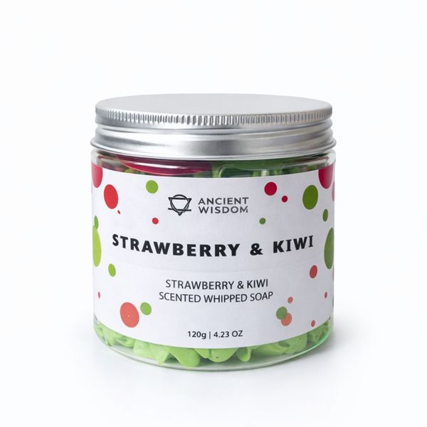 Jabón Cremoso de fresa y kiwi 120 g