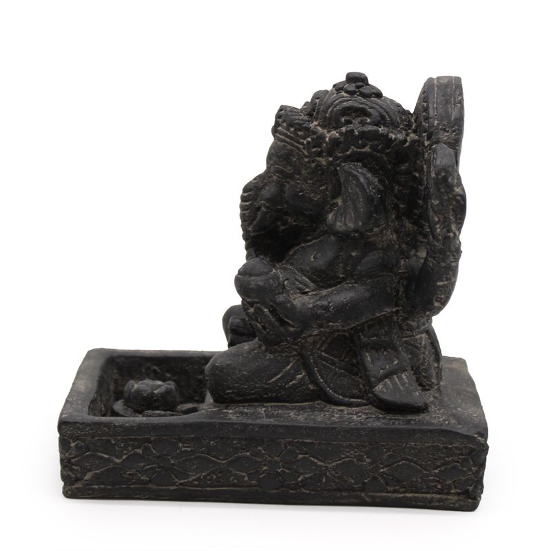 Brûleur d'Encens Ganesh Fengshui (Noir Antique)
