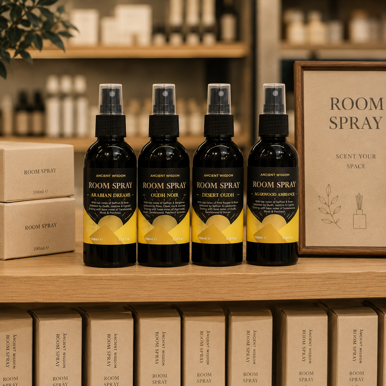 Mgiełki Zapachowe do Pomieszczeń Oud 100 ml
