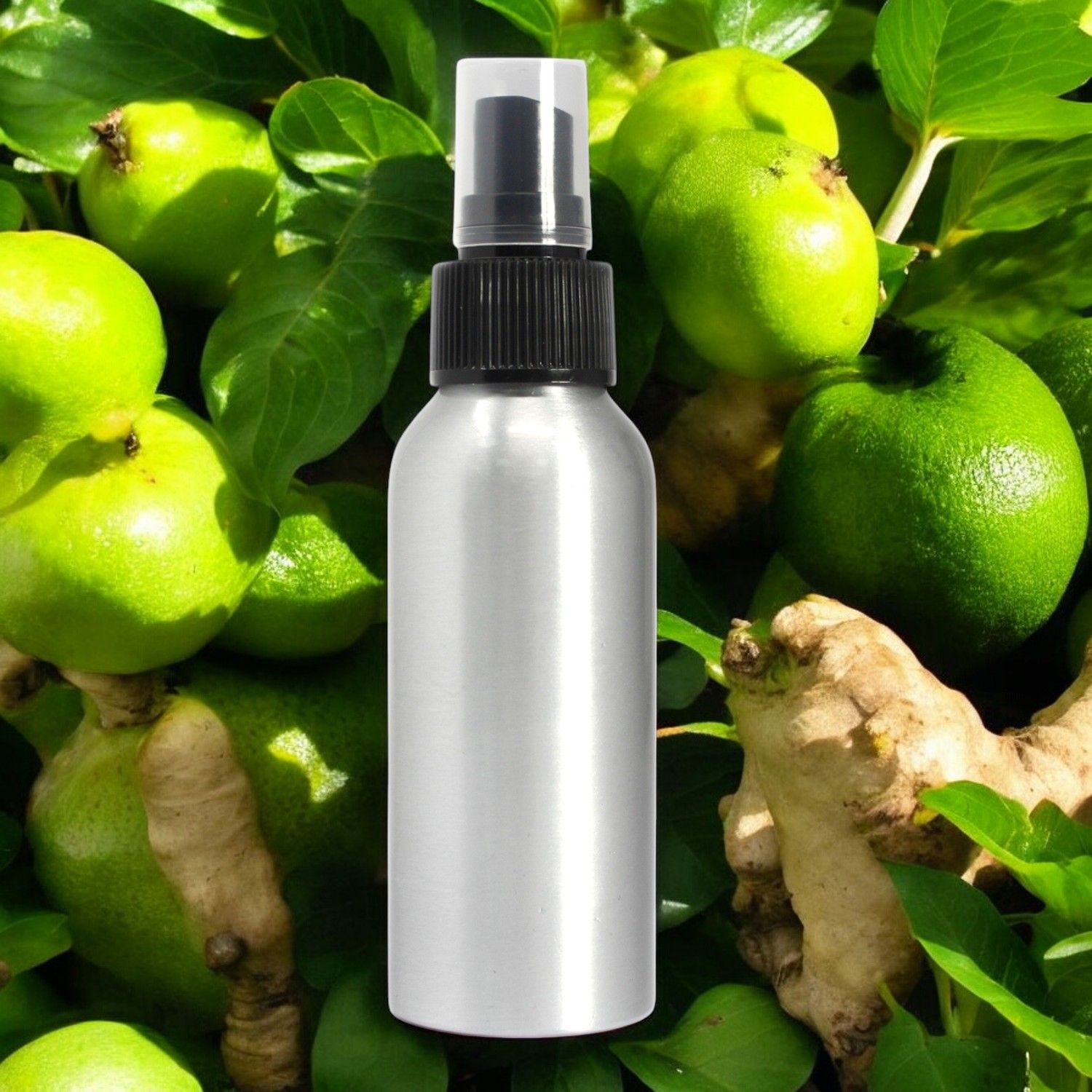 100ml Sprej s Eteričnim Uljima Limeta i Đumbir - Bez Etikete