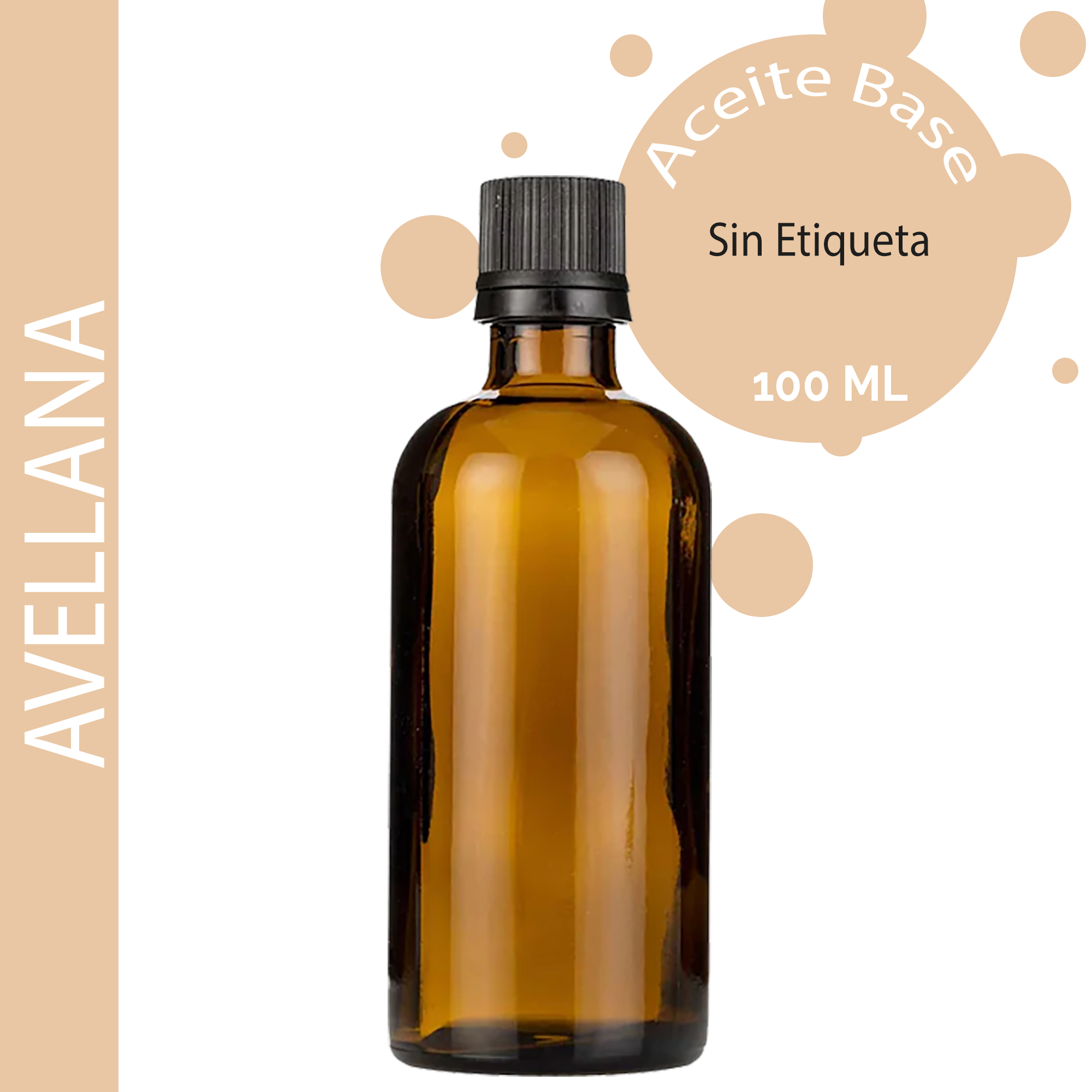 Aceite Base de Avellana - 100ml - Sin etiquetar