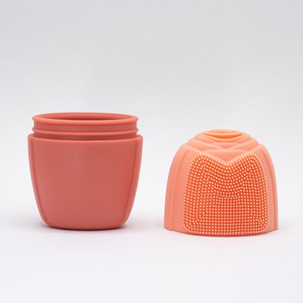 Rouleau de Visage en Silicone avec Glace - rouleau - Orange