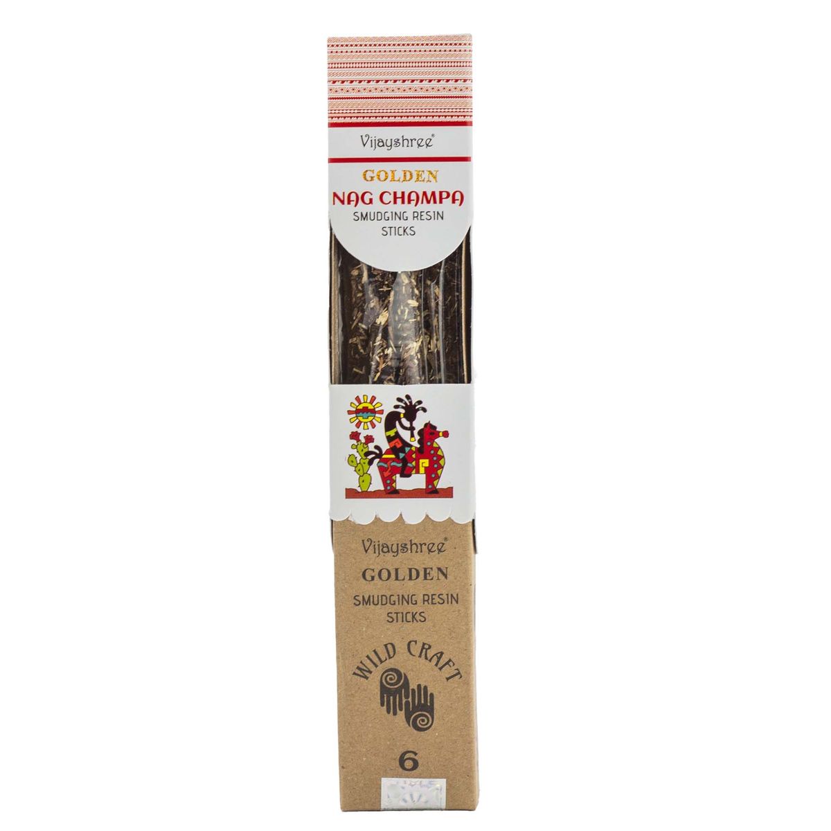 Bastões de resina de Nag Champa dourados para purificação - 30 g