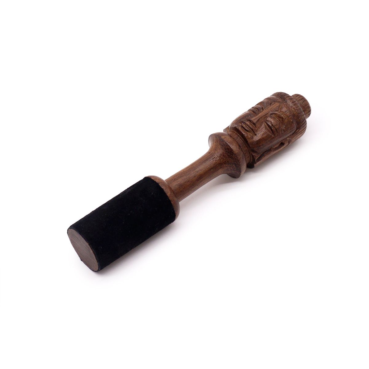 Bastão de madeira - 14 cm - Estampa de Buda