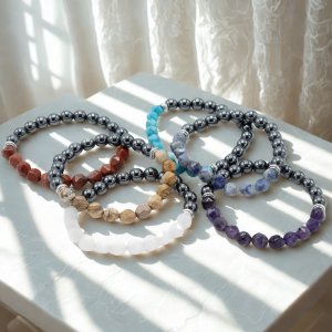 Pulseras de Piedras Preciosas Talladas