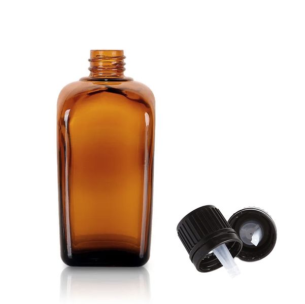 30ml Alkemistflaska i Bärnstensfärgat Glas med Dropparlock