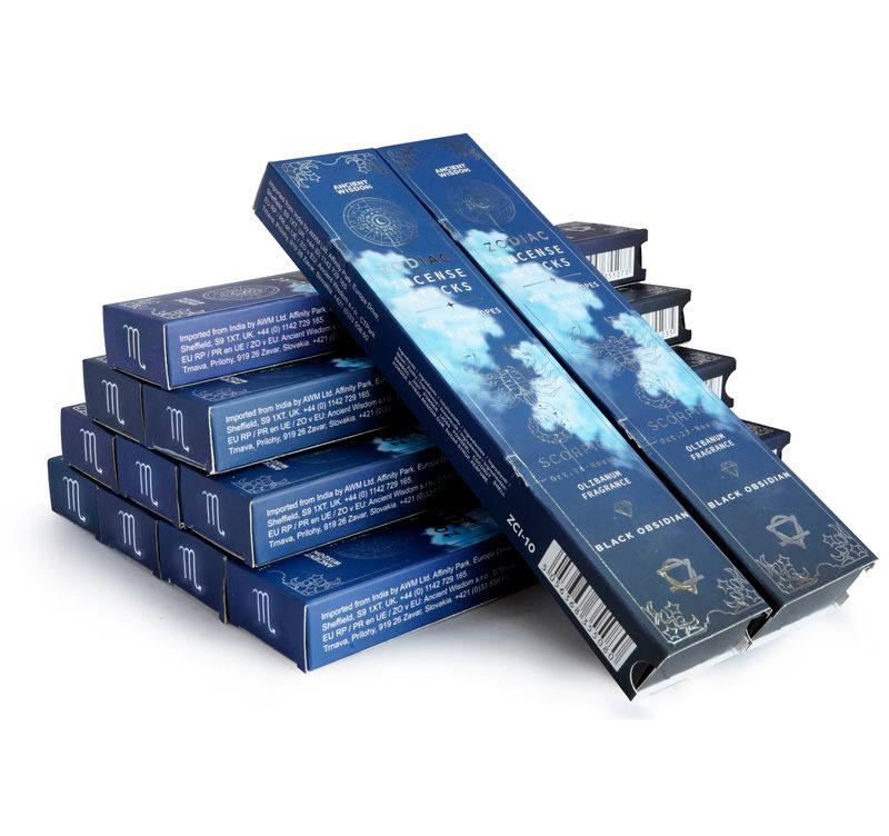 Coffret Découverte - Encens Aux Cristaux Du Zodiaque