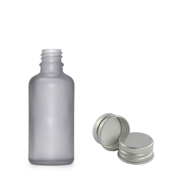 Mat Siva Staklena Bočica s Aluminijskim Čepom 10ml