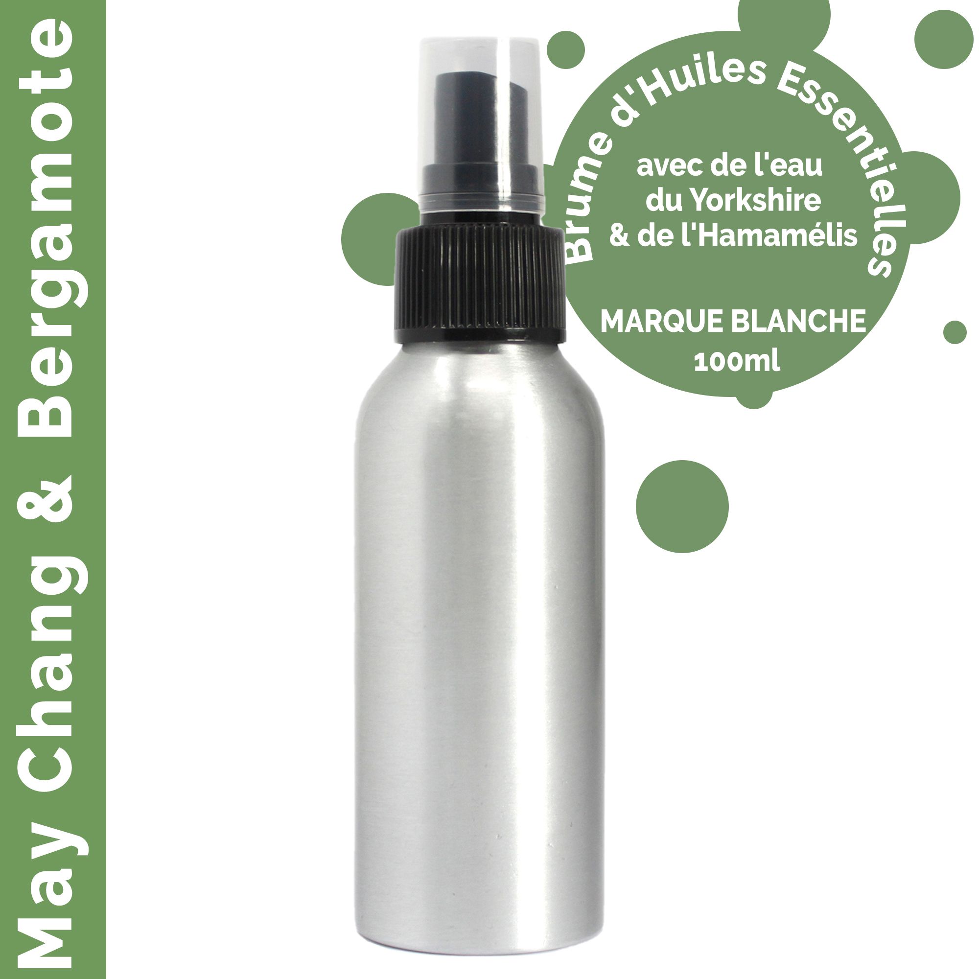 100ml Sprej s Eteričnim Uljima May Chang & Bergamot - Bez Etikete