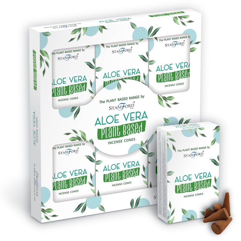 Cônes d'Encens à Base de Plantes - Aloe Vera