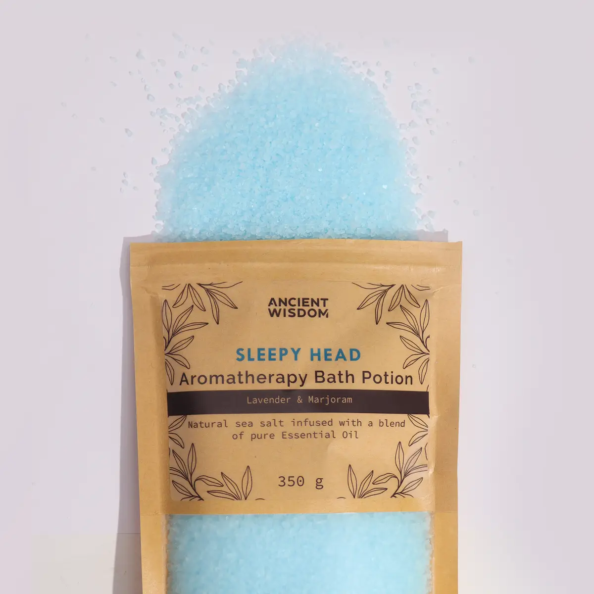 Aromatherapy Bath Potion in Kraft Bag 350g - Sleepy Head — Bath · GlowDuty apothecary