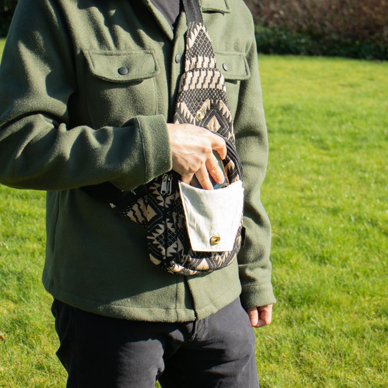 Jacquard Natural Bags - Desert Loom - Cross Bag