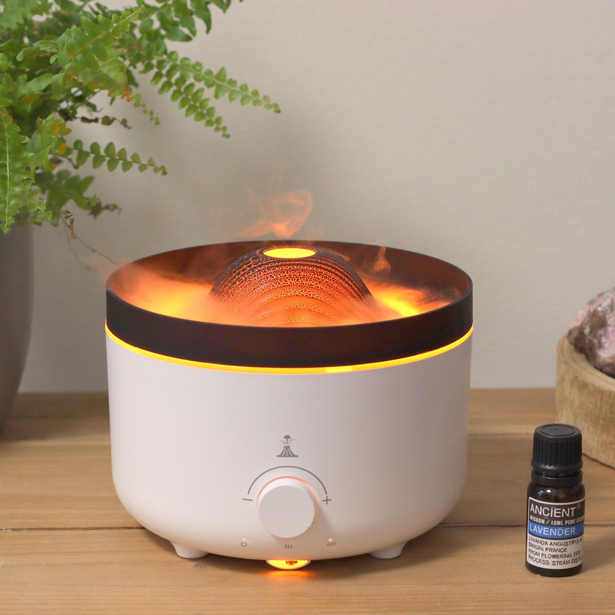 Difusor de aromas Grande Volcano Effect (com ficha) Duas cores