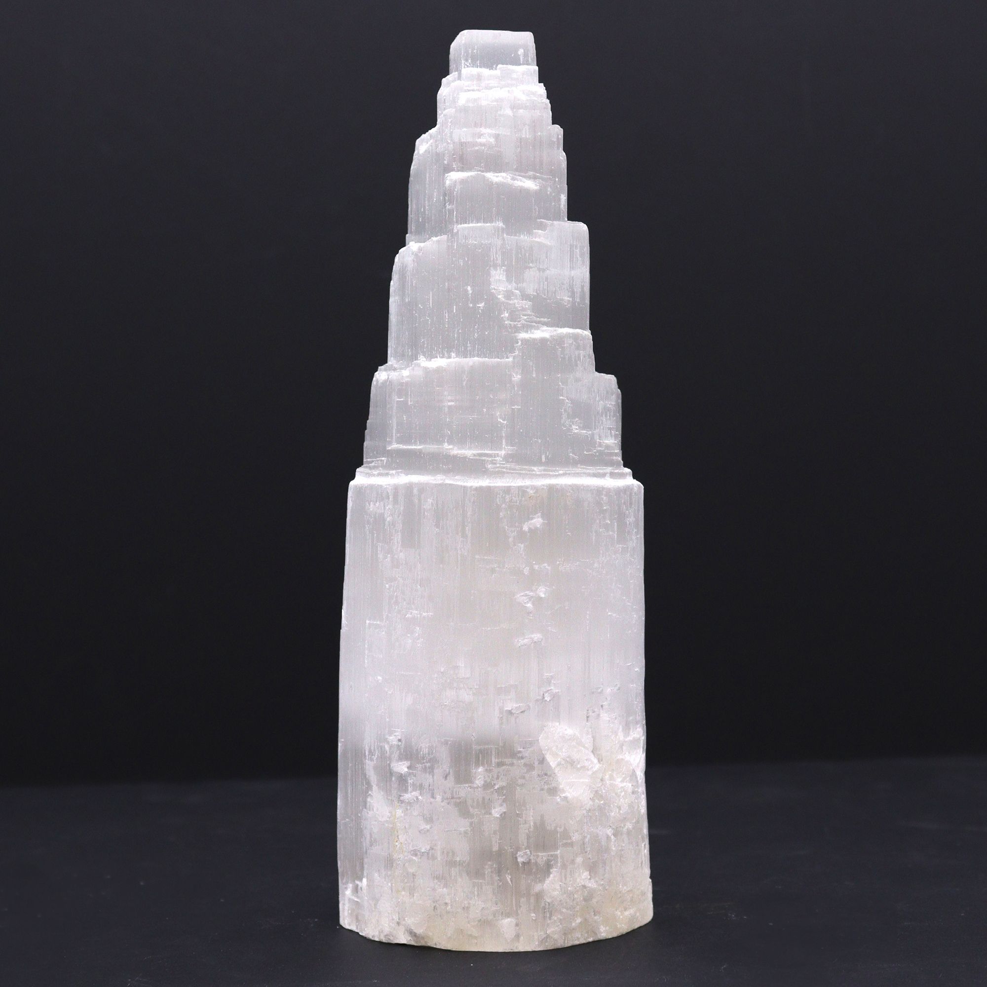 Naturlig Selenitlampa Torn - 25 cm