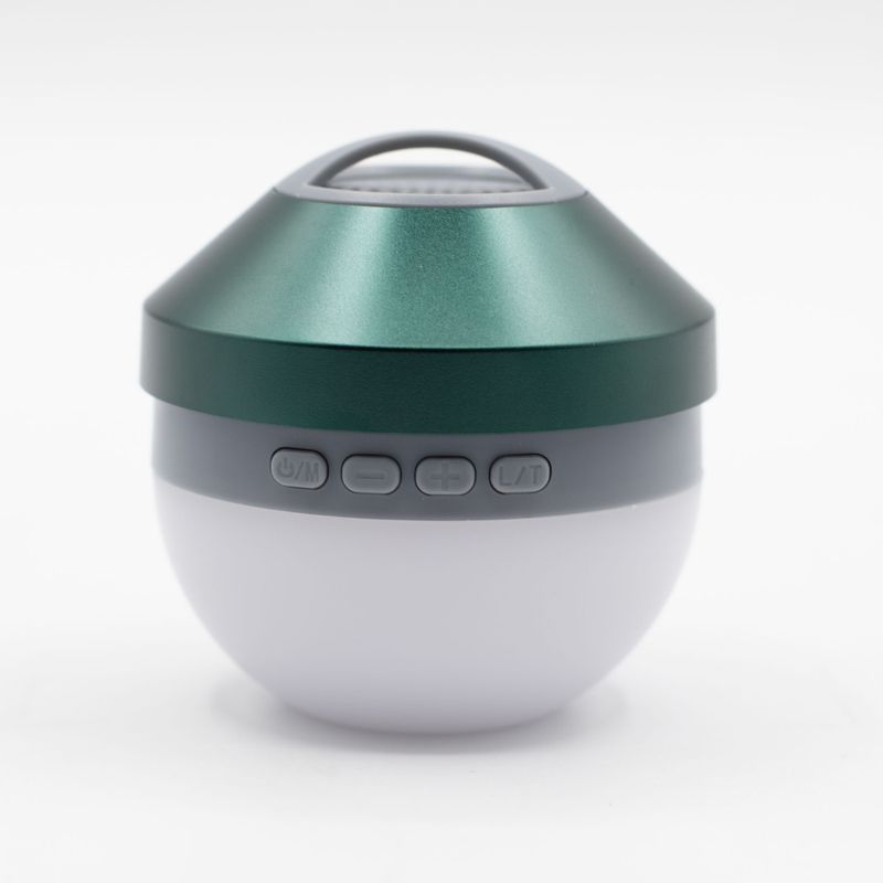 Camping Hanging Light and Mini Speaker - Green