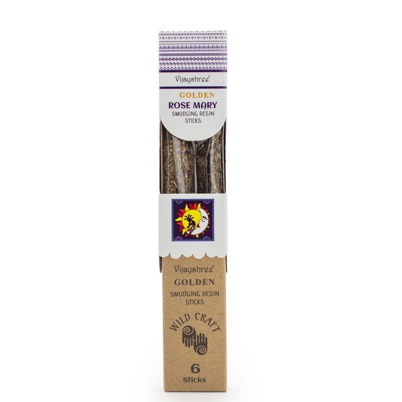 30g Golden Rose Mary Smudging Resin Sticks (6s)