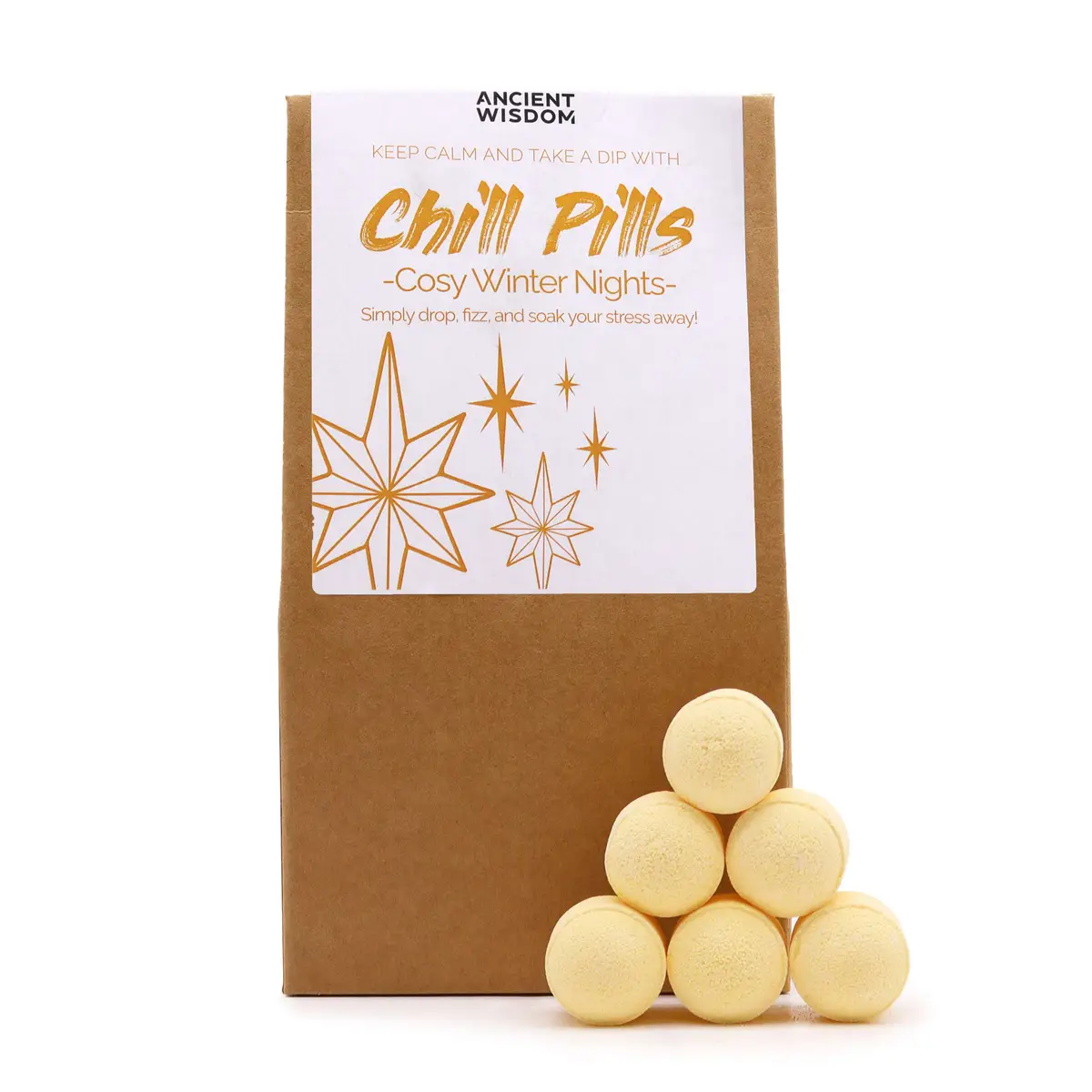 Chill Pills Gift Pack 350g - Cosy Winter Nights — Bath · GlowDuty apothecary